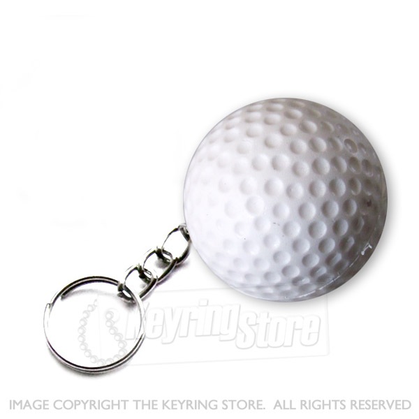 Golf Ball Skin Key Ring