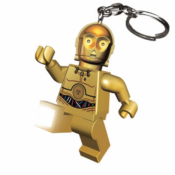 Lego C 3PO Keyring Star Wars LED Torch Keyring Key Ring