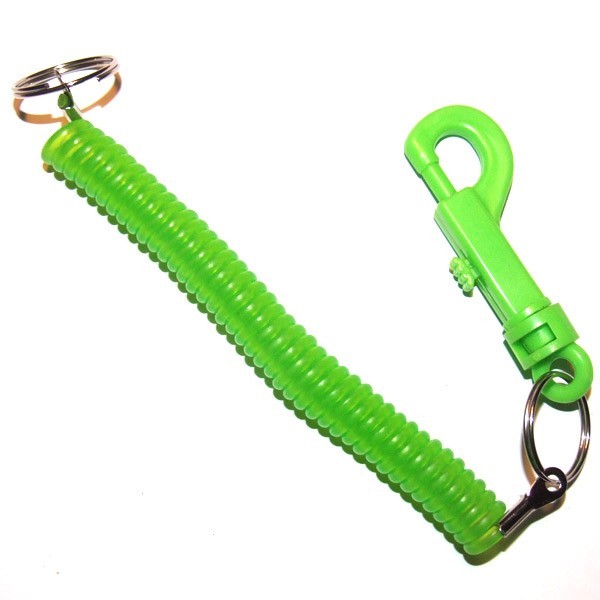 Plastic Belt Clip Keyring (phone cord style keychain) - The Keyring Store